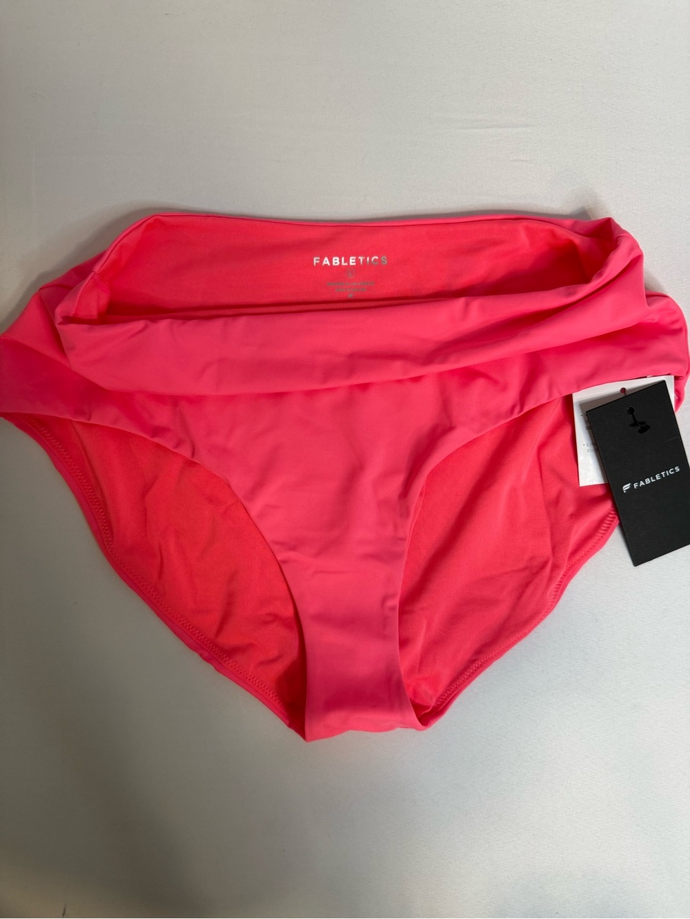 Fabletics Pink Solid Bikini Swim Bottom Womens Regular Size L